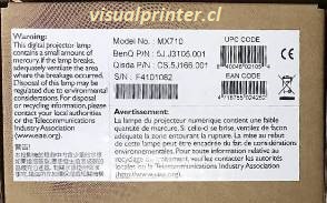  Lampara proyector BenQ MS614 MX613