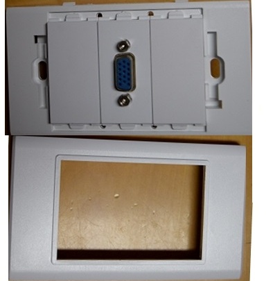 Placa Muro con VGA Atornillable