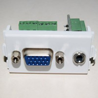VGA con audio Atornillable