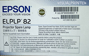 Lampara Epson Z9875U Z10000 ELPLP82