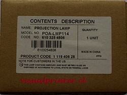 Lampara proyector Sanyo PLC-WXU30 PLC-Z2000 POA-LAMP114